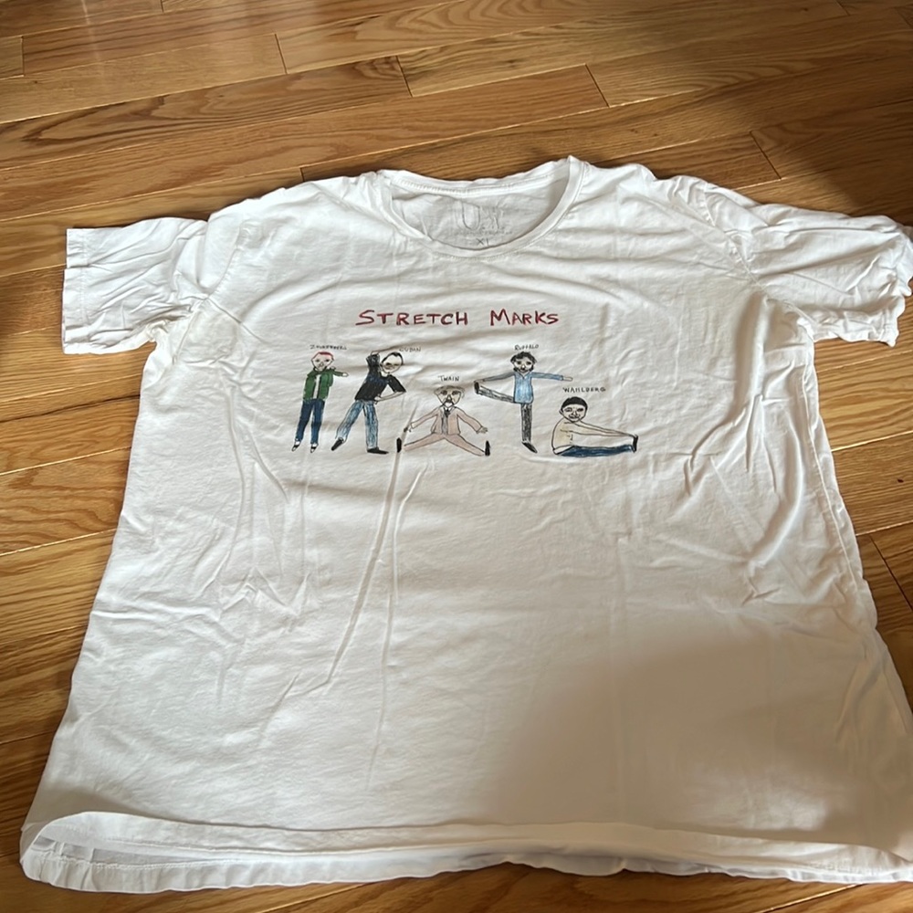 Unfortunate portrait stretch marks tee